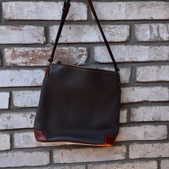 Dooney & Bourke Dark Brown Shoulder Bag - Picture 2 of 14